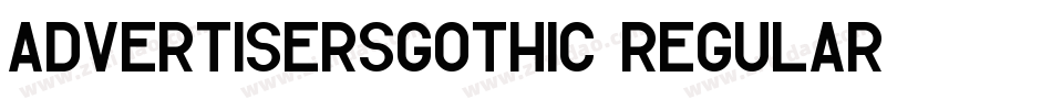 AdvertisersGothic Regular字体转换